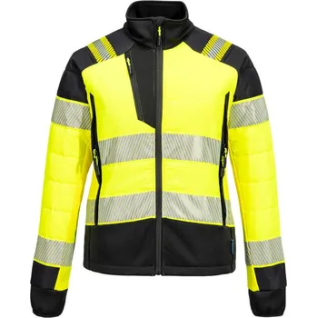 pracovní bunda PORTWEST Bunda T171 PW3 Hi-Vis Hybrid Baffle, reflexní, dámská, zateplená POR-T171YBRXXL 2XL Žlutá/černá