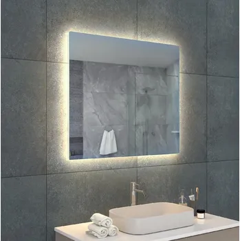 Zrcadlo Zrcadlo 80 x 70 cm, s LED osvětlením a funkcí proti zamlžování