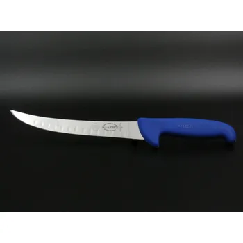 Kuchyňský nůž Dick 2425 21K, čepel s výbrusem, modrá rukojeť