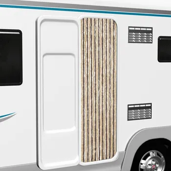 Síť proti hmyzu Závěs proti hmyzu tmavě hnědý a béžový 100 x 200 cm žinylka