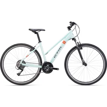 Dámské krosové kolo CTM BORA 1.0 28" 2025, tyrkysová Velikost rámu: M