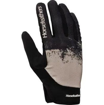 Cyklistické rukavice Horsefeathers Digger Glove -black/silver birchs