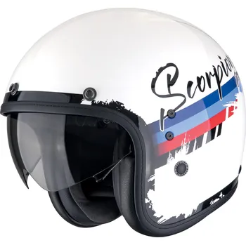 Helma na motorku SCORPION přilba BELFAST EVO Adonis white/red/blue - M