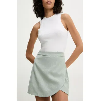 Dámská sukně Kalhotová sukně Answear.LAB tyrkysová barva, high waist PC117.HWK 65X, vel. L