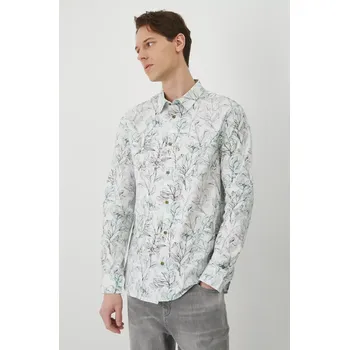 Pánská košile Košile Medicine pánská, bílá barva, slim, s klasickým límcem RS25.KDM052 00A, vel. XL