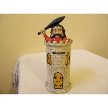 Pokladnička KOVOVÁ MECHANICKÁ KASIČKA - HRAD