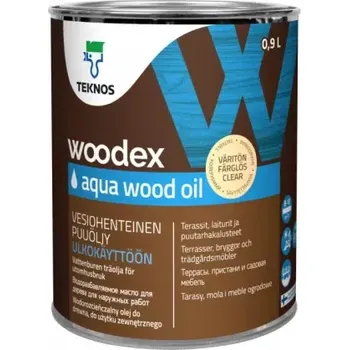barva a nátěr na dřevo TEKNOS Woodex Aqua Wood Oil 0,9 L - olej na dřevo