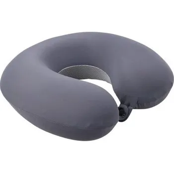 Polštář Cestovní polštářek s chladivým gelem tmavě šedá, 32 x 30 x 12 cm