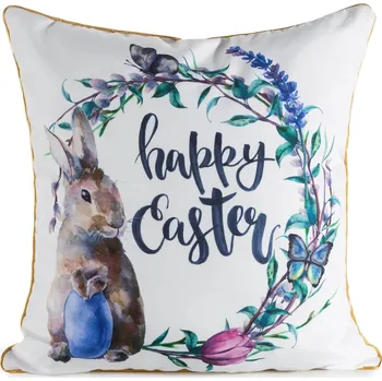 Velikonoční polštář HAPPY EASTER VI. 45x45 cm Mybesthome Varianta: Povlak na polštář s výplní, 45x45 cm