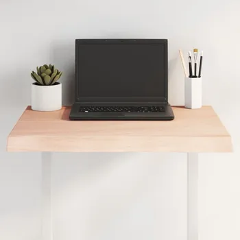 Psací stůl Stolní deska 80x60x(2-6) cm neošetřený masivní dřevo živá hrana