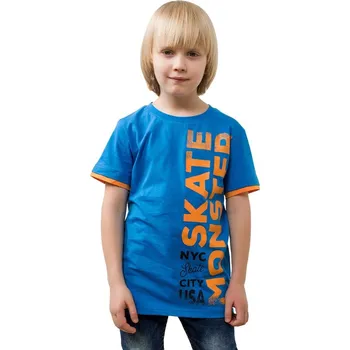 Chlapecké tričko Skate Monster - modrá 134