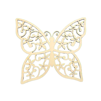 Dřevěná hračka Dřevěný výřez z překližky, MOTÝL, 19x16,5cm, 1ks