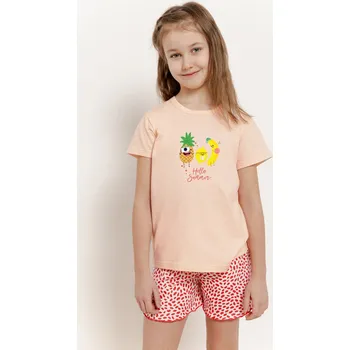 Pánské pyžamo 3384 DÍVČÍ PYŽAMO SWEETY 92-116 meruňka 110