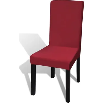 Potah na židli 6 ks Elastické potahy na židle černé