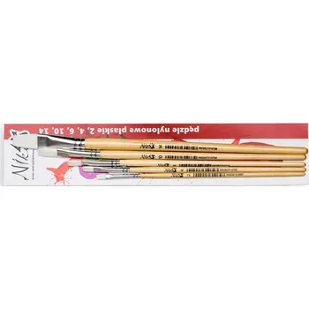 Umělecký štětec Sada plochých štětců Koh-I-Noor pro umělecké malování, tenké štětce do školy, na barvy