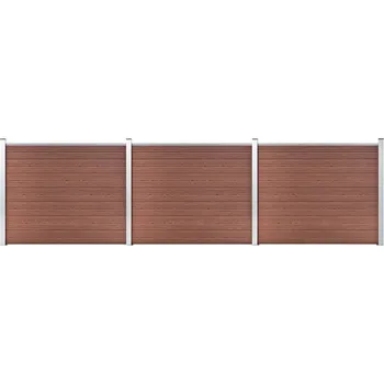 Plot Set plotového dílce WPC 353 x 146 cm hnědý