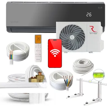 Klimatizace Nástěnná klimatizace Rotenso Elis X Grafit 5kW pro dům + sada 3m Rodigas