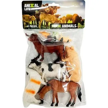 plyšák Figurki zwierzęta na farmie 9szt