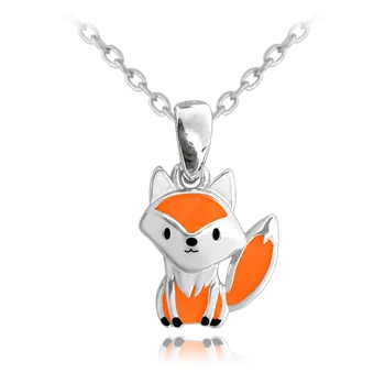 Náhrdelník MINET X CLOCKODILE Stříbrný náhrdelník LIŠKA JMAD0035SN42