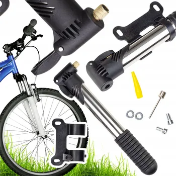 pumpička MINI RUČNÍ HUSTILKA NA KOLO S DRŽÁKEM NA RÁM TELESKOPICKÁ