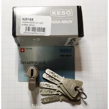 Vložka do dveří Keso K4000 14/14 | Dveře a&nbsp;dveřní příslušenství Cylindrické vložky Oboustranné Krátké cylindrické vložky