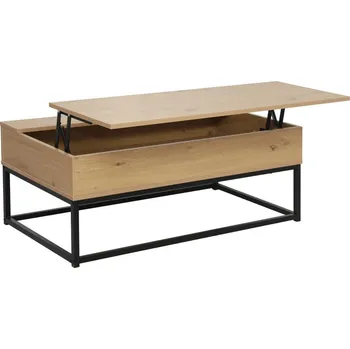 Konferenční stolek Tempo Kondela Lendemain (dub + černá) (s úl. prostorem)