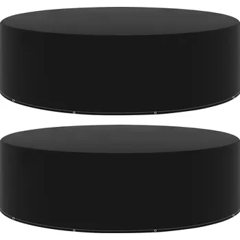 Krycí plachta Plachta na zahradní nábytek 6 oček Ø 125 x 75 cm kulatá