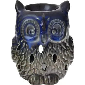 Aroma lampa Aromalampa Sova 12 cm modrá