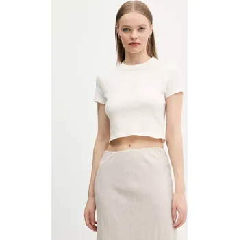 Pánské tričko Bavlněné tričko Tommy Jeans béžová barva, DW0DW20329 01X, vel. S