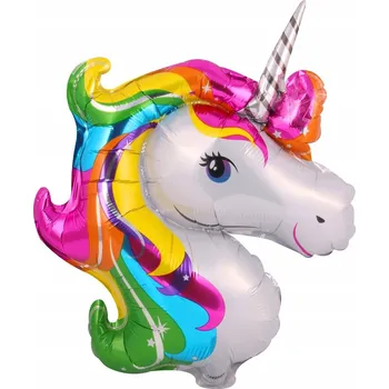 Balónek Fóliový balónek duhový JEDNOROŽEC 36 cm
