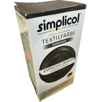 Výtvarná barva Simplicol barva na textil Espresso hnědá 150ml + 400g