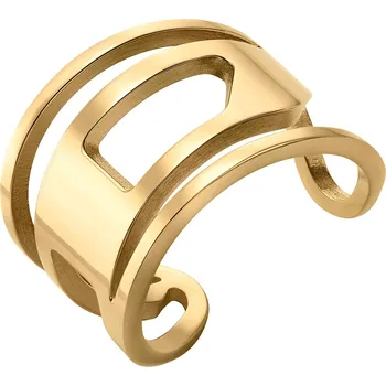 Prsten Diesel Stylový otevřený prsten z pozlacené oceli DX1569710 59 mm + 2 měsíce na vrácení zboží