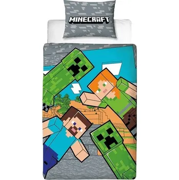 Povlečení KSTL Dětské ložní povlečení, 140 x 200 cm, 70 x 90 cm Minecraft (177396)