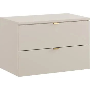 Policová skříň Závěsná skříňka pod umyvadlo Dalia Cashmere s deskou 80 cm kašmírová