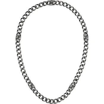 Šperk Hugo Boss Výrazný ocelový náhrdelník pro muže Double B 1580744 + 2 měsíce na vrácení zboží