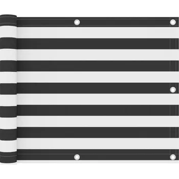 Zahrada Balkónová zástěna antracitová a bílá 75x300 cm oxfordská látka