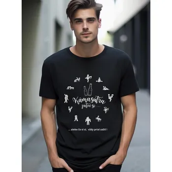Pánské tričko Tričko unisex VSB KAMASUTRA černé , VELIKOST XL