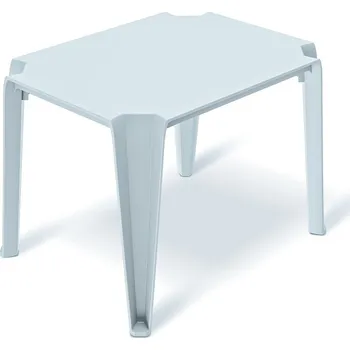 Konferenční stolek Zahradní konferenční stolek LOTTIES 77x59x56,5 cm světle šedý