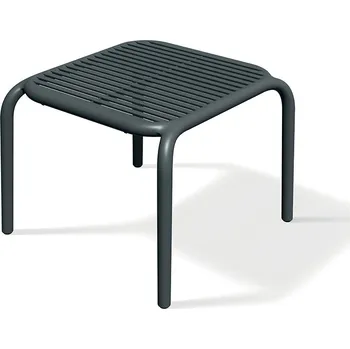 Konferenční stolek Zahradní odkládací stolek BRENES 54,5x53,5x41,5 cm uhelný šedý