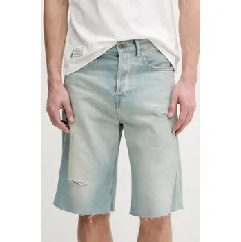 Pánské kraťasy Bavlněné riflové kraťasy Pepe Jeans BERMUDA SHORT TINT PM801171 modrá 50J, vel. 31