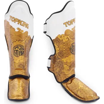 Chránič holeně pro bojový sport Chrániče holení Top King HAPPINESS CHINESE - bílé - TKSGCT-CN01WH Velikosti: XL