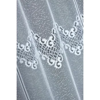 Obraz Lambrekýn žakárový bílý metráž 351590 výška 80 cm