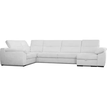 Sedací souprava Rozkládací rohová sedačka LEWIS I-R-II-OT slonová kost