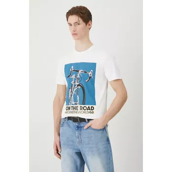 Pánské tričko Tričko Medicine pánské, bílá barva, s potiskem RS25.TSM600 00X, vel. M