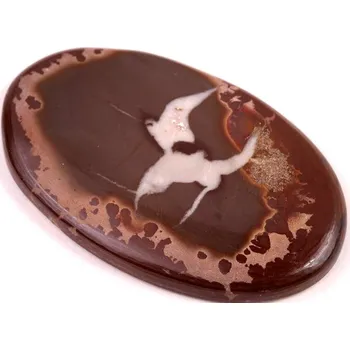 Korálek Kabošon Septarian č.313 (50x31x5mm)