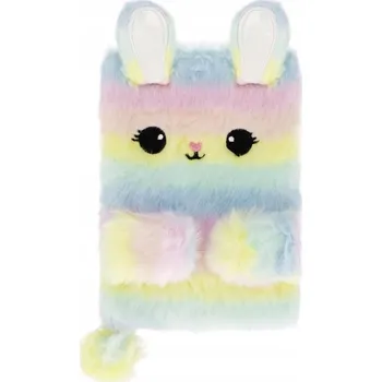 Zápisník Kancelářské zápisníky NOTES Zápisník Notes plyšový, A5, pastelový králík Starpak