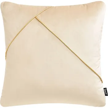 Povlak na polštářek Dekorační povlak na polštář 45x45 cm, sametový, Be Glam Simple, krémový