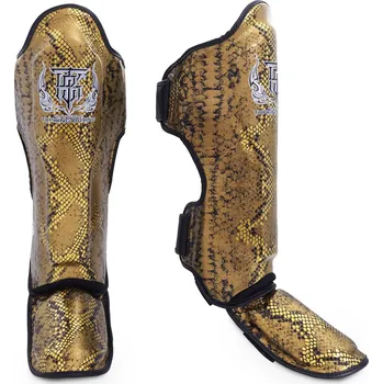 Chránič holeně pro bojový sport Chrániče holení Top King SUPER SNAKE - Zlaté - TKSGSS-02BKGL Velikosti: M