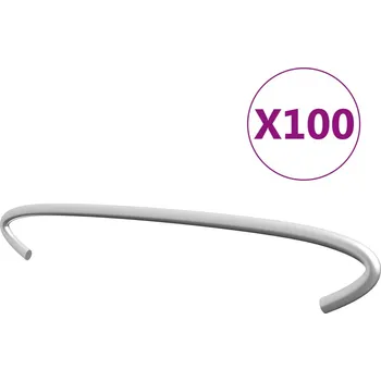 Příslušenství pro plot Gabionová táhla 100 ks pozinkovaná ocel 15 cm