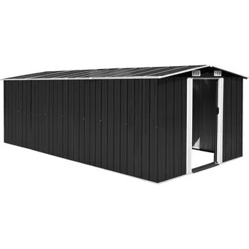 Zahradní domek Zahradní domek 257 x 298 x 178 cm kovový zelený